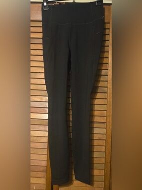 Spyder Black Women’s High Waisted Performance Leggings Side Pockets Size XS